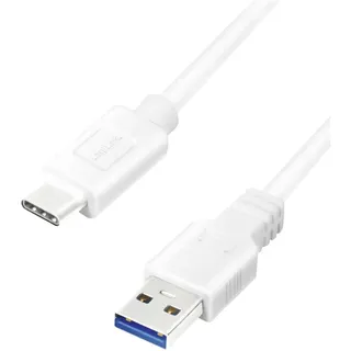 Logilink USB-A auf USB-C 2 m Weiß