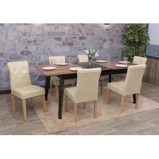 MCW Esszimmerstuhl E58 Kunstleder creme