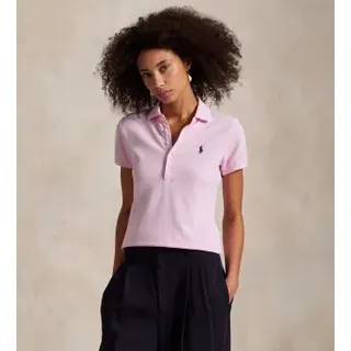 Polo Ralph Lauren für Damen. 211B18200014 Rosa Polohemd in Slim-Fit-Passform mit Stretchanteil (M), Lässig, Baumwolle, Kurzarm
