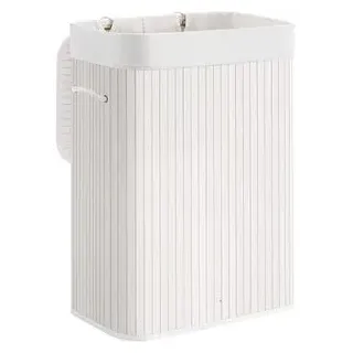 Songmics Wäschekorb Coline 72L weiß