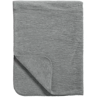 Meyco Baby Babydecke - 75x100cm - gewebte Kuscheldecke - 100 % Bio Baumwolle - Oeko Tex zertifiziert - kuschelig weich - Sommer & Winter - Made in Germany - Grau