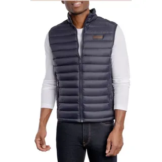 MICHAEL KORS Steppweste Herren Gesteppte Vest Athens Puffer Jacke Weste Gilet Logo-Patch,mit Fasern gefüllt für zusätzliche Isolationsschicht blau S