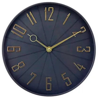 Wanduhr Vintage Schwarz/Gold Ø27,3cm Thinia Home