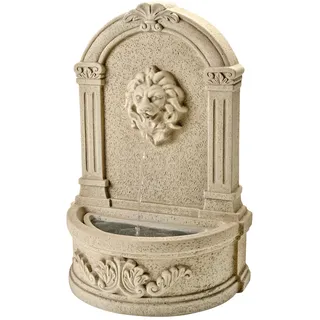 MARELIDA Wandbrunnen mit Löwenkopf 54cm