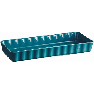 Emile Henry EH606034 Kuchenform, rechteckig, lang, Keramik, Kalanque, 36,5 x 15 x 5 cm