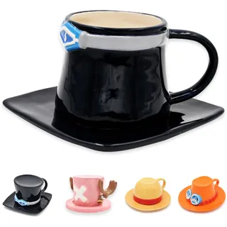 One Piece Tasse, One Piece Sabo Anime Tasse, One Piece Merch, Anime Tasse Kaffeetasse für Zuhause und Büro, Jubiläum, Geburtstag, Weihnachten (Sabo)