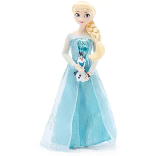 Disney Store Official - Die Eiskönigin - ELSA - Klassische Puppe für Kinder - 30 cm/12" - Voll bewegliches Spielzeug mit funkelndem eisblauen Kleid und Charakterfreund als Überraschung - Ab 3 Jahren
