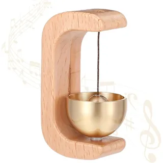 Türklingel Aus Holz, Ohne Bohren, Magnetische Türklingel, Windspiel Mit Messingglocke, Eingangstür-glockenspiel Für Geschäft, Büro, Zuhause, Garten