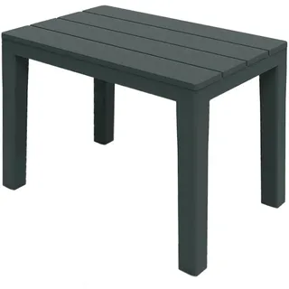 Garten Beistelltisch anthrazit - 60x39 cm - Kunststoff Gartentisch Balkontisch