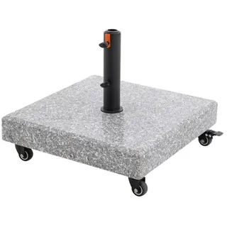 Doppler Schirmständer Granit 70 kg Hellgrau