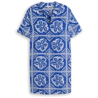 Tom Tailor Druckkleid Sommerkleid Blau 46