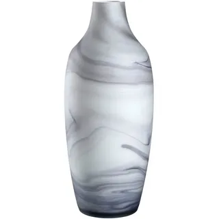 LEONARDO Bodenvase Dekovase POESIA, in Marmoroptik (1 St), aus Glas, handgefertigt, Höhe ca. 40 cm weiß