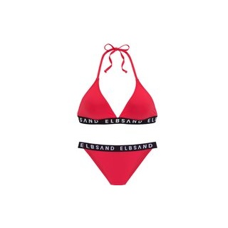 ELBSAND Triangel-Bikini Damen rot Gr.32 Cup A/B