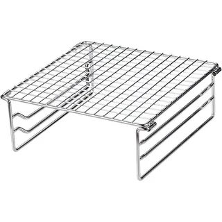 Wrtysully Klappgrillrost Campinggrill Edelstahl Klappgrill Mini Outdoor Grillrost Edelstahl für Picknick Wandern Camping BBQ
