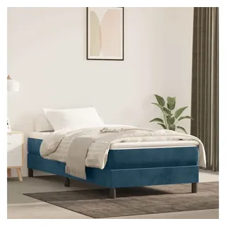 vidaXL Boxspringbettgestell 100 x 200 cm Dunkelblau