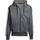 Essentials 3-Streifen Kapuzensweatjacke Grau/Schwarz L