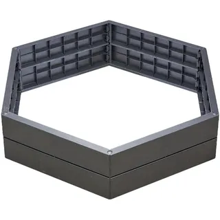 GARANTIA ERGO Hochbeet System Ø110 x 25 cm Schwarz