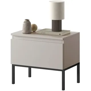 Selsey Nachttisch Bemmi 49 x 43 x 32 cm Beige/Schwarz