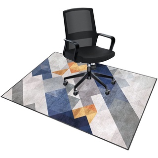 ENHS Gaming-Stuhl-Unterlage, rutschfeste Unterlage für Besseren Stuhlgriff, Bodenschutzmatte für Hartböden, Mehrzweck-Stuhlteppich für zu Hause, Bürostuhl Teppich, Stuhlmatten, 100 x 120cm