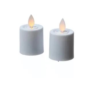 MARELIDA LED Kerzenset Mini 6 cm weiß 2 St.