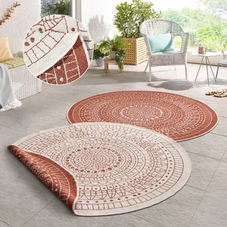 HANSE HOME Porto Wendeteppich Ø 100 cm Braun