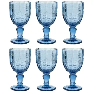 Butlers Weinglas VICTORIAN 6er-Set in Blau | Gr.: onesize