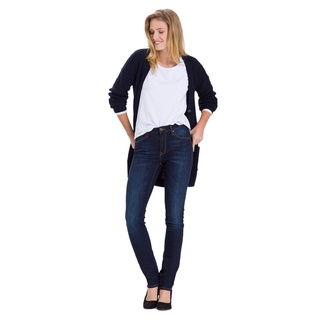 Cross Anya - High Waisted Jeans in Dark Blue Used-W27 / L32
