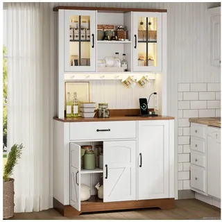 modfu Buffetschrank 105 x 40 x 185 cm Weiß
