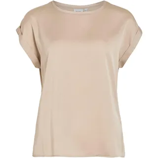 VILA VIELLETTE S/S Satin TOP/SU - NOOS