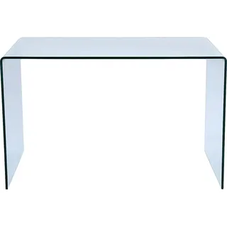 vente-unique Eckschreibtisch Transparent Glas