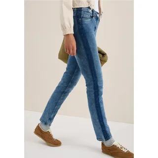 CECIL Jeans mit Galonstreifen - Blau