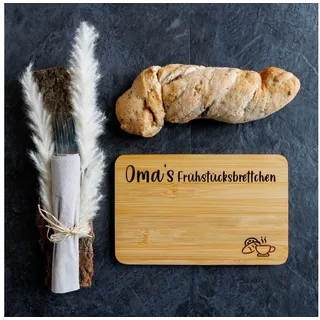 Spruchreif® Frühstücksbrett Frühstücksbrett aus Bambus mit Gravur, Gravur