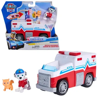 Paw Patrol - Search & Rescue: Marshalls Rettungsfahrzeug mit 2 Figuren