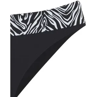 s.Oliver Bikini-Hose Damen Schwarz/Weiß 34