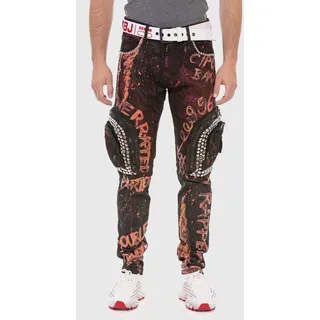 Cipo & Baxx Cargojeans Regular Fit Rot 40