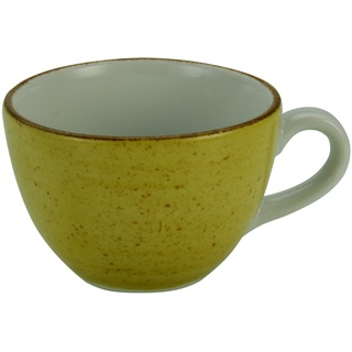 Cappuccinoobertasse VINTAGE (BHT 13,50x10,50x7 cm) - gelb