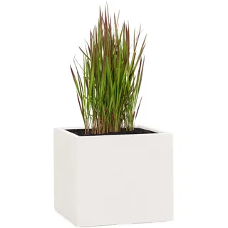 Pflanzwerk® Pflanzkübel Cube Sand 30x34x34cm *Frostbeständiger Blumenkübel* *UV-Schutz* *Qualitätsware*