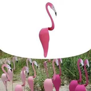 Ukisisi Tanzende Vögel,tanzende Vögel Garten,Flamingo Garten,windspinner Gartendekoration,Butterfly Wind Spinners,Flamingo, Windspiel, Skurriler Dynamischer Vogel-Flamingo, Für Gartendekoration