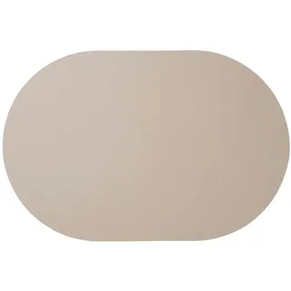 Asa Selection Tischset Leather Optic Fine 49,5x33cm Kunststoff Grau Stone