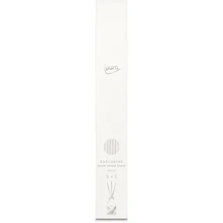 ipuro Exclusive Fibre Sticks Santal Blanc 5X - Fasersticks zum Nachfüllen für 240ml Diffusoren | Ersatzsticks für Diffusoren | Raumerfrischer, Raumduft Stäbchen | Duftstäbchen, Holzstäbchen
