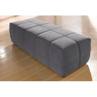 DOMO collection Hocker Brandon Kunstleder 150 x 40 x 60 cm Grau