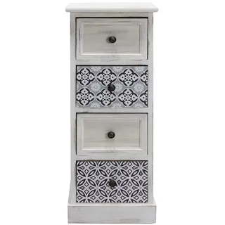 Mobili Rebecca Rebecca 76 x 30 x 25 cm Weiß/Grau