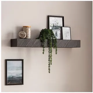 FineBuy Wandregal 90 x 10 x 20 cm Grau