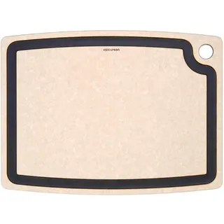 Epicurean Gourmet Series Schneidebrett mit Saftrille, 44 x 33 cm, natur/schiefer