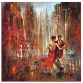 Leinwandbild ARTLAND "Tango", rot (farbe bild(er): rot), B:70cm H:70cm, Bilder, Leinwandbild, auf Holzrahmen gespannt