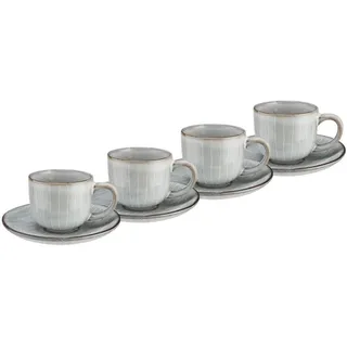 Butlers Espressotasse HENLEY 4er-Set in Grau | Gr.: onesize