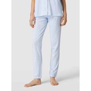 Pyjama-Hose mit Streifenmuster, Blau, 32-34