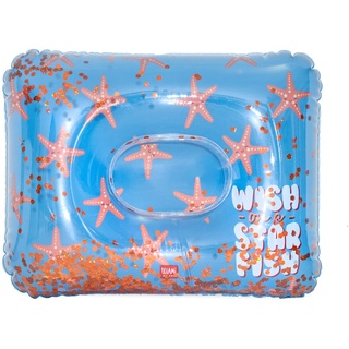 Legami - Aufblasbares Kissen für Meer, Pool, Camping, bequem und Ultraleicht, 45 x 36 cm, Motiv Starfish, Starfish, Unica, Modern