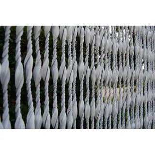 La Tenda Insektenschutz-Vorhang Türvorhang BARI 2 XL Streifenvorhang weiß, 120 x 230 cm, PVC - Länge und Breite individuell kürzbar weiß 120 cm x 230 cm