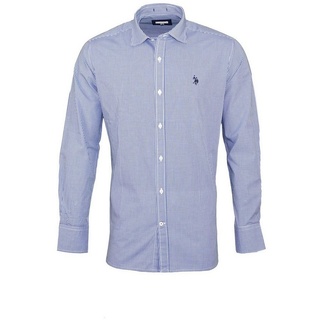 U.S. Polo Assn Langarmhemd Hemd Popline Langarmhemd Button Down Shirt blau XL